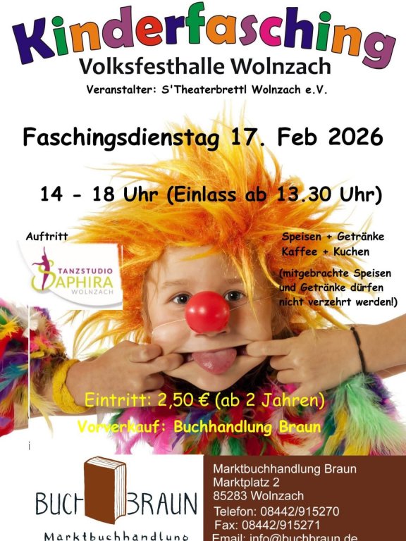 Grossansicht in neuem Fenster: Kinderfasching Theaterbrettl