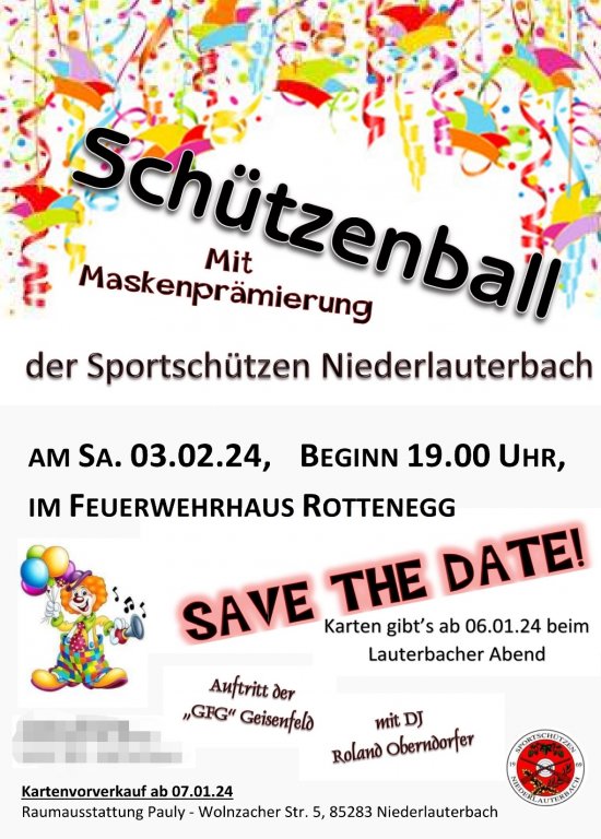 Grossansicht in neuem Fenster: Faschingsball Schützen Niederlauterbach 2023