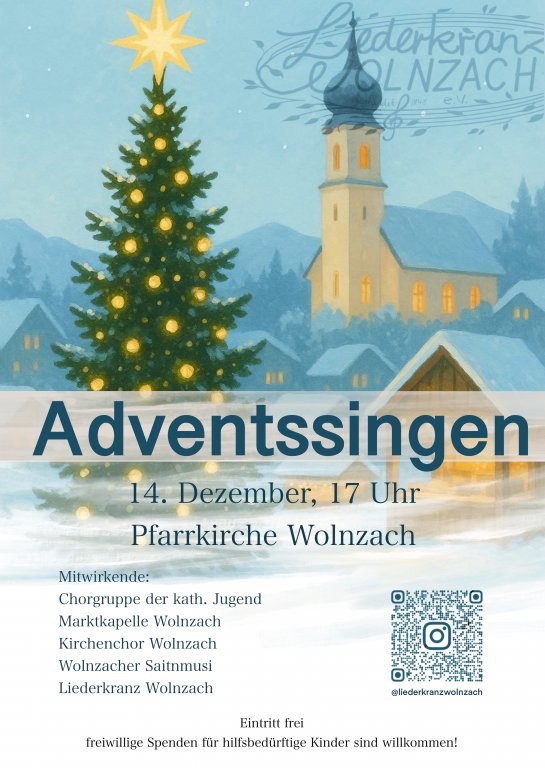 Adventssingen Plakat 2025